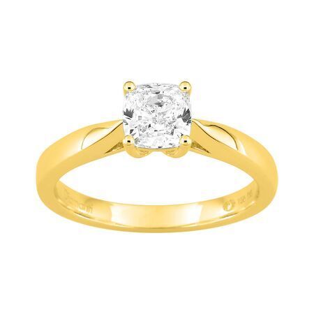 Anillo Solitario Oro 18kts Argyor MRM Mujer (18)DS1124.20 Diamante Laboratorio 1,00ct