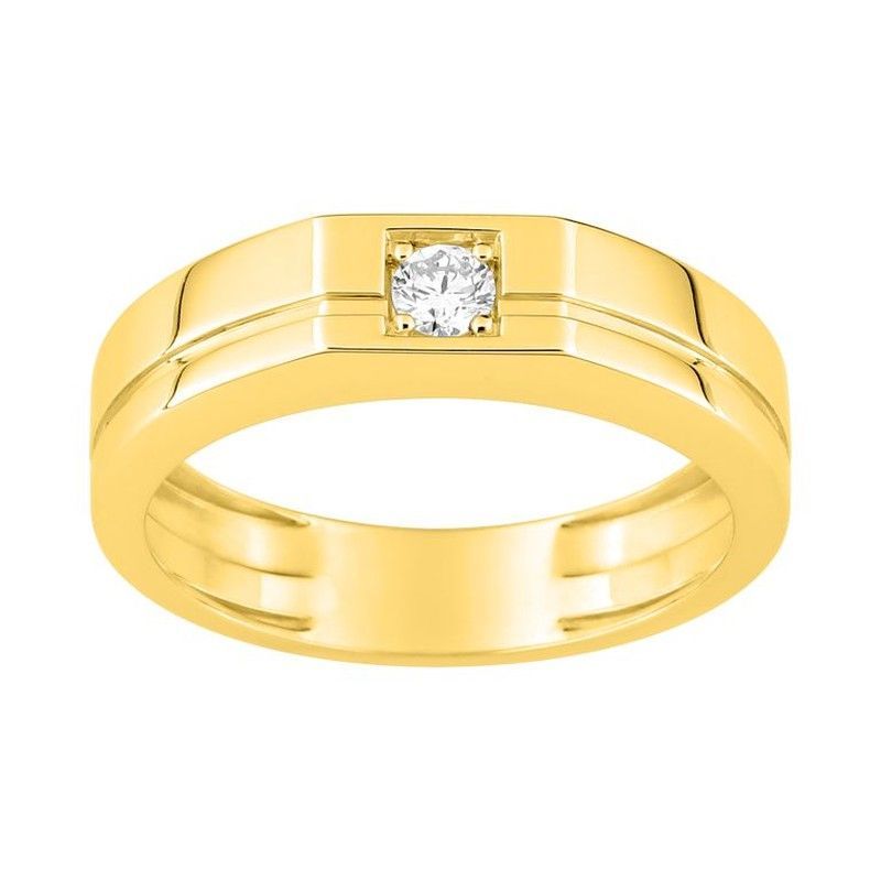 Anillo Solitario Oro 9Kts (9)9KLGD065Y Diamante Laboratorio 0,15ct