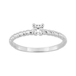 Anillo Solitario Oro Blanco 18kts Argyor MRM (18)1.7712.21 Diamante 0,20ct