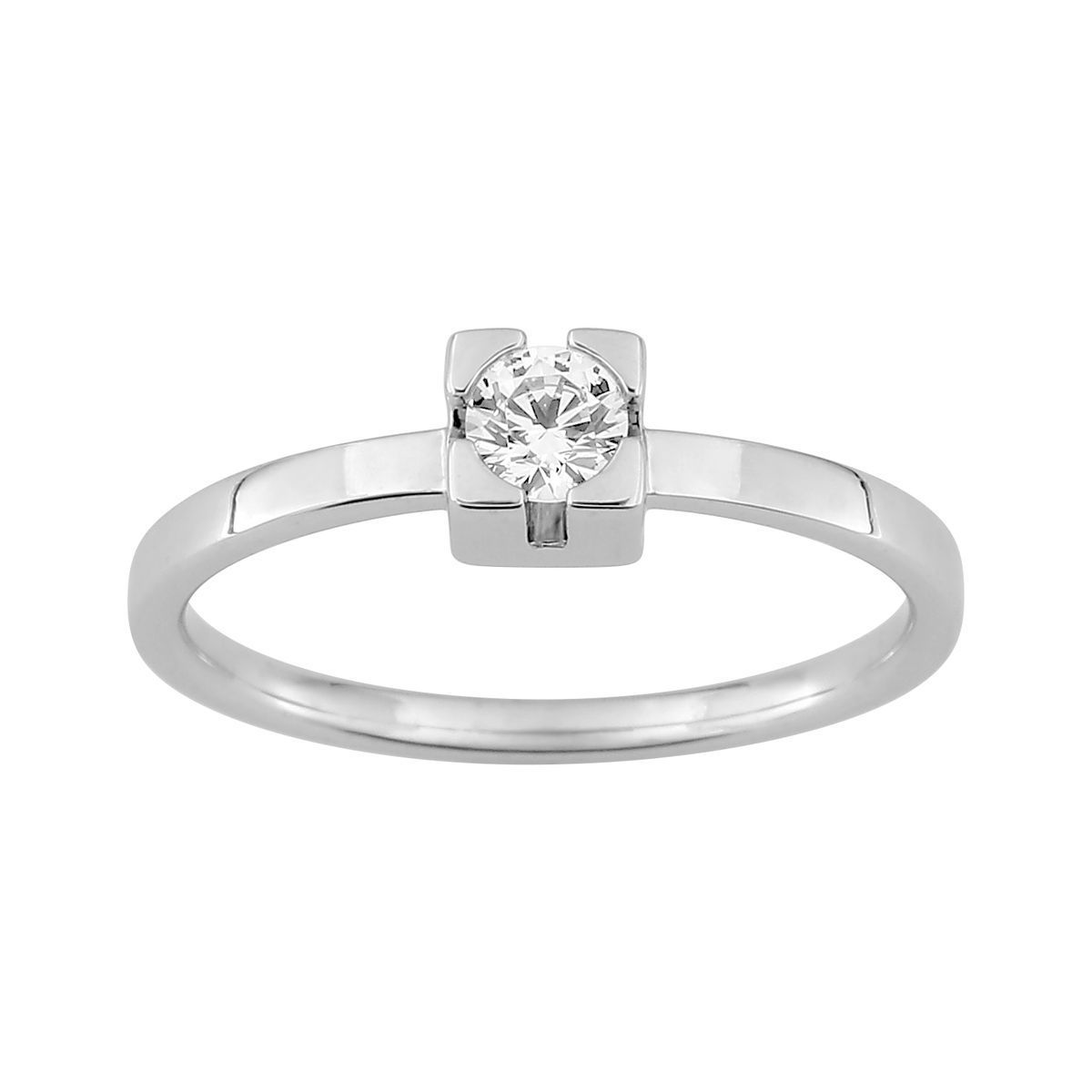 Anillo Solitario Oro Blanco 18kts Argyor MRM (18)1.7717.31 Diamante 0,20ct