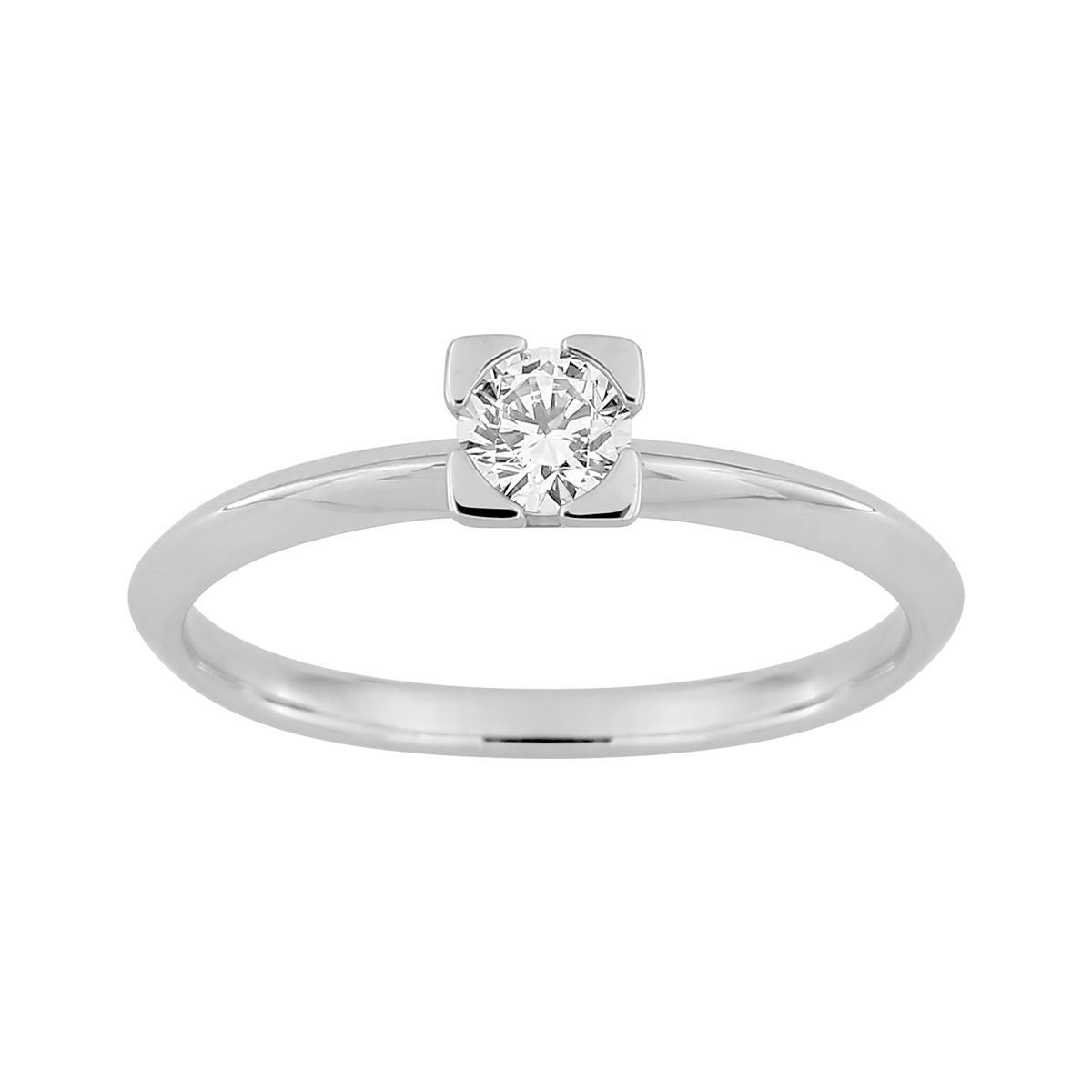 Anillo Solitario Oro Blanco 18kts Argyor MRM (18)1.7728.31 Diamante 0,25ct