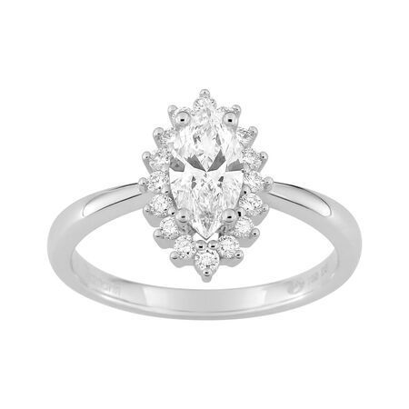 Anillo Sortija Oro Blanco 18kts Argyor MRM Mujer (18)DS1083.21 Diamantes Laboratorio 0,94ct