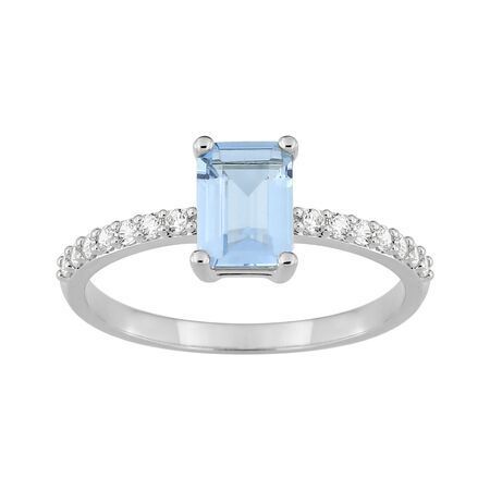 Anillo Sortija Plata Argyor MRM (AG)337430.6 Circonitas Azul Cielo