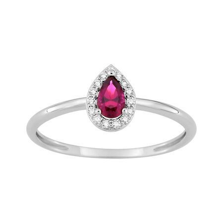 Anillo Sortija Plata Argyor MRM (AG)337459.3 Circonitas Roja Bicolor Blancas