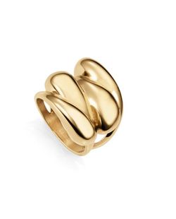 Anillo Viceroy Acero Dorado Mujer 14207A01412 Ondas