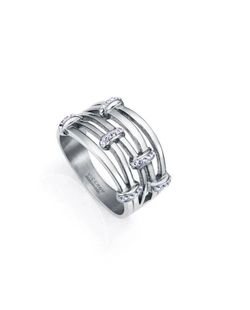 Anillo Viceroy Acero Mujer 75367A01600 Cristales