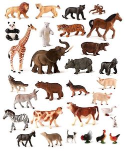 Animales de granja y salvajes 30 und.