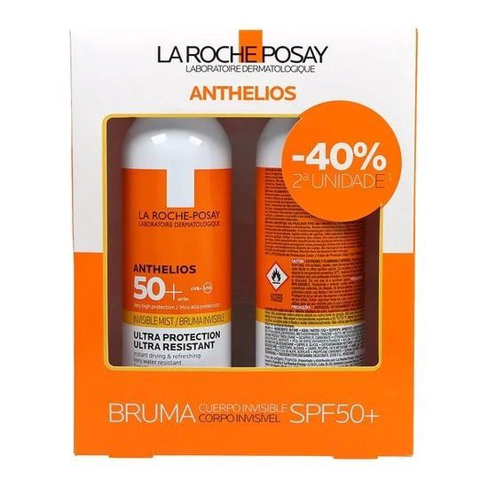 Anthelios duplo bruma invisible cuerpo SPF50+ 2 x 200ml