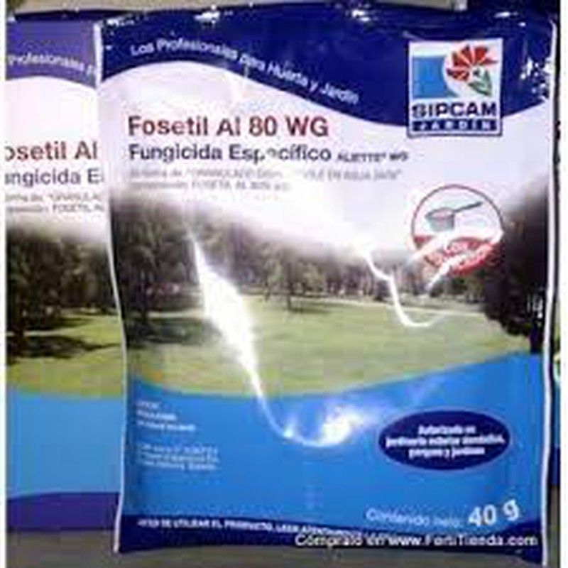 Antimildium Fosetil AL 80WP en sobres de 40gr y 500gr