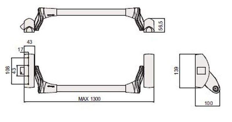 Antip 2ªhoja fast push 2 ptos alto/bajo negro