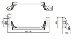 Antip 2ªhoja fast push 2 ptos alto/bajo negro