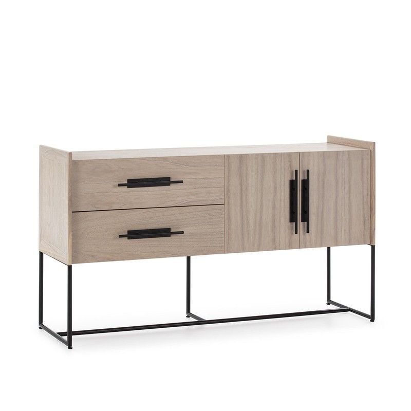 Aparador de Cedro y Metal, 150x46x86cm