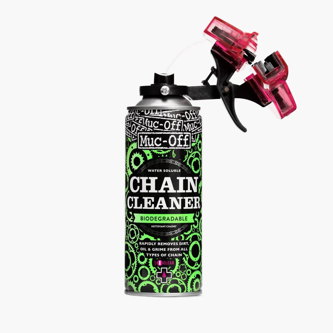 Aparato Limpiador Muc-Off Chain Doc + Desengrasante 400ml 🧽 | Limpieza Rápida y Eficaz para tu Cadena