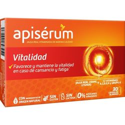 Apisérum vitalidad 30 cápsulas blandas