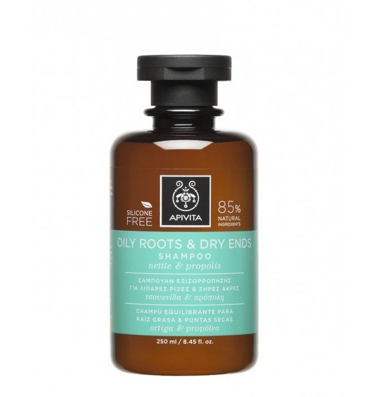 Apivita Champú Equilibrante para Raíz Grasa y Puntas Secas 250ml