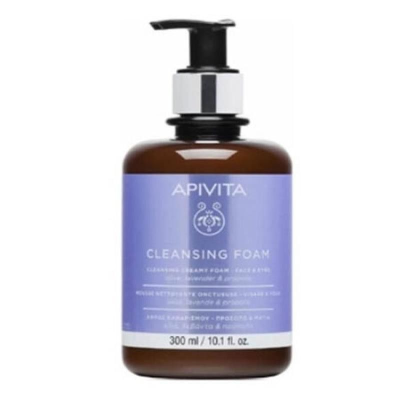 Apivita Crema Espuma Limpiadora para Rostro y Ojos 300ml