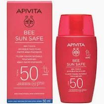 Apivita Sun Safe 50SPF Fluido Tacto Seco 50ml