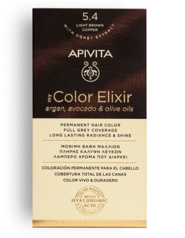 Apivita Tinte Castaño Claro Cobrizo Nº5.4