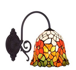 Aplique 1 brazo Tiffany Serie Bell Tiffan y Luz