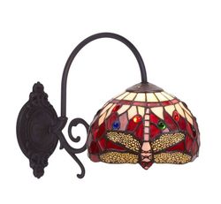 Aplique 1 brazo Tiffany Serie Belle Rouge Tiffan y Luz