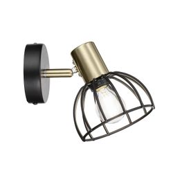 Aplique 1L Bermeo Negro Mate 1 X 40W E-14