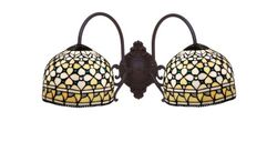 Aplique 2 brazos Tiffany Serie Quenn Tiffan y Luz