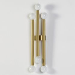 Aplique de metal en dorado, 25 x 13 x 98 cm