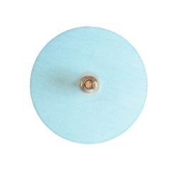 Aplique de metal y algodón en verde pastel, 45 x 9 x 45 cm | Vetra