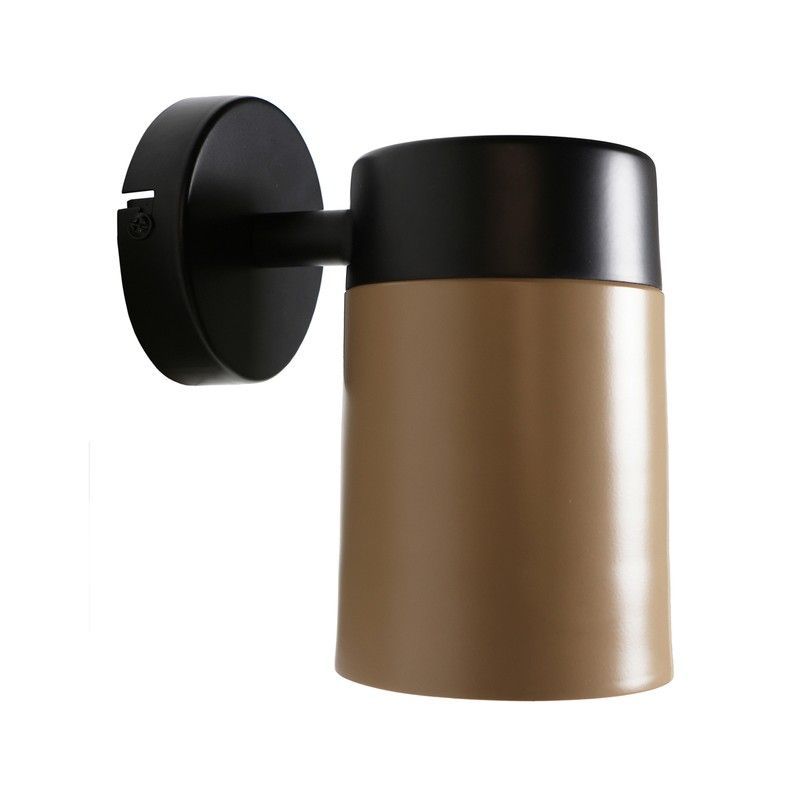 Aplique de pared de metal en dorado, 16 x 10 x 19 cm | Alston