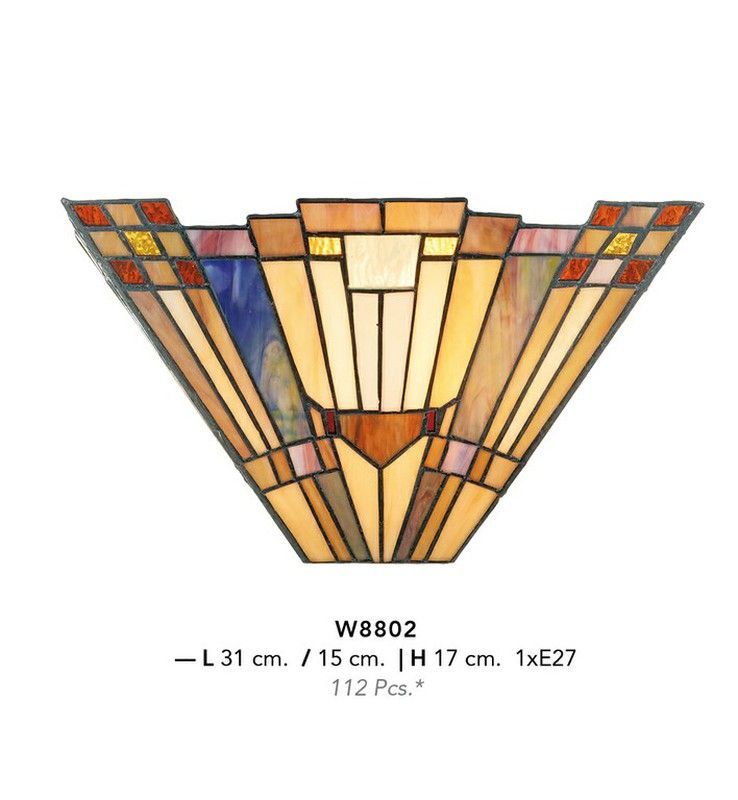 Aplique de pared lineal Tiffany Artistar