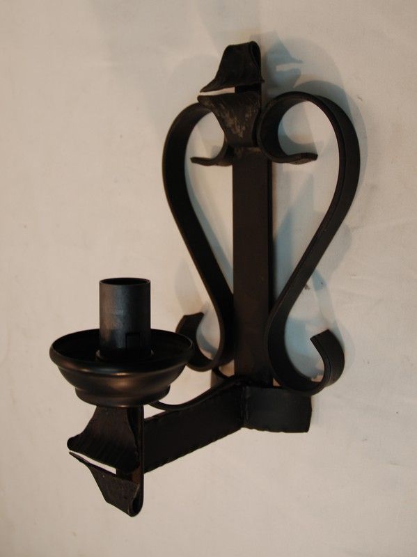 Aplique en hierro forjado color negro