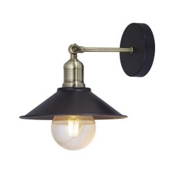 Aplique Gary Negro-Cuero 1 X 60W E-27