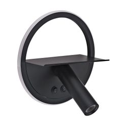 Aplique Led Palmer Negro Led 8W 470Lm 3000K