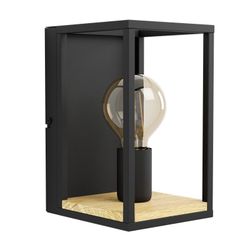 Aplique Libertad Negro Madera