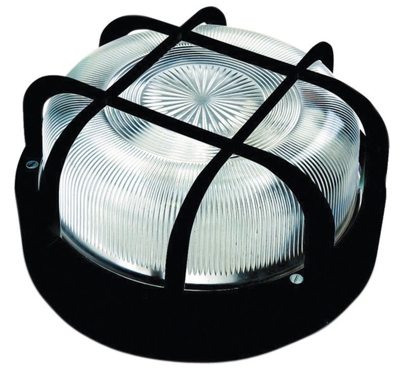 Aplique Pared Redondo Negr E27 100 W