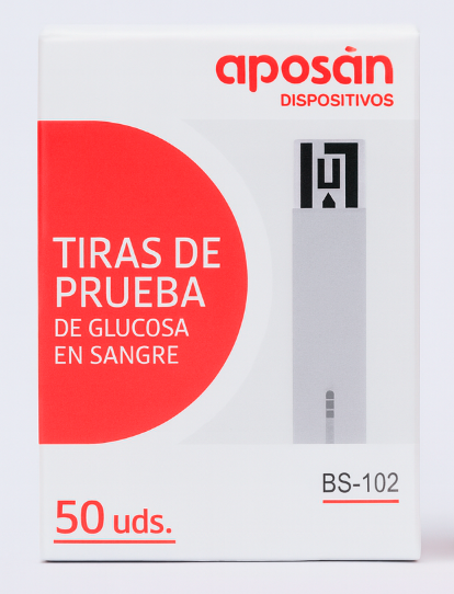Aposan Dispositivos Tiras Reactivas Glucosa 50 Tiras BS-102