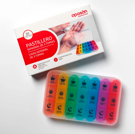 Aposan Pastillero Semanal 3 Tomas