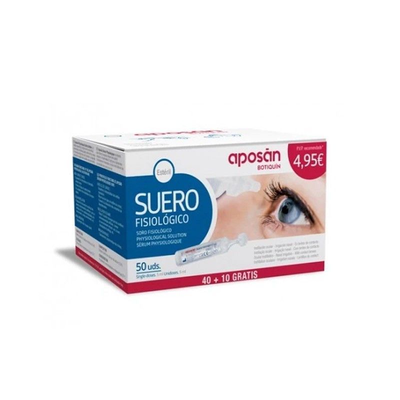 Aposan Suero Fisiologico Nasal Monodosis 5 ml 50 Monodosis