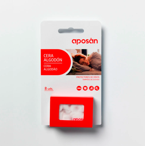 Aposan Tapones de Cera con Cubierta de Algodón