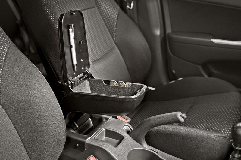 Apoyabrazos con estuche AR9 Honda en polipiel negra