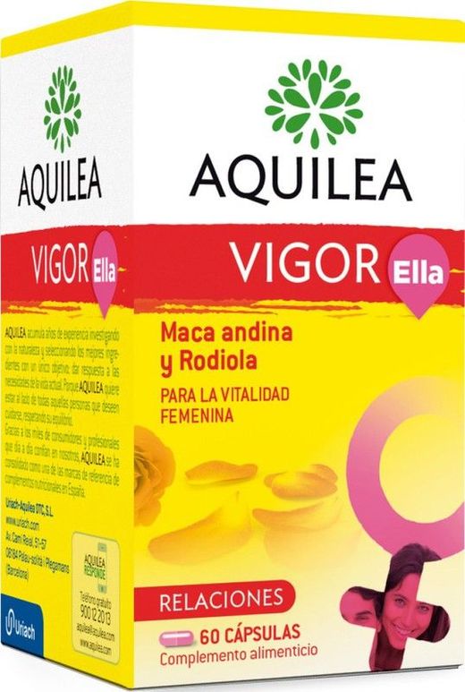 Aquilea Vigor Ella. Con Maca Andina y Rodiola para la vitalidad femenina