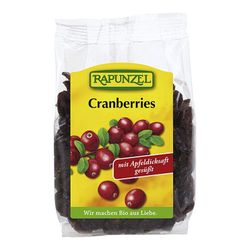 Arandano rojo cranberries rapunzel 100 g bio ecológico