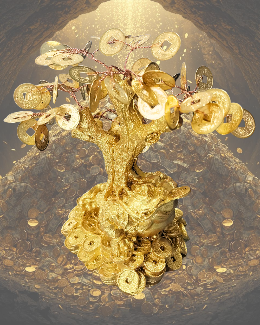 Árbol de la Fortuna con Rana - Prosperidad y Abundancia