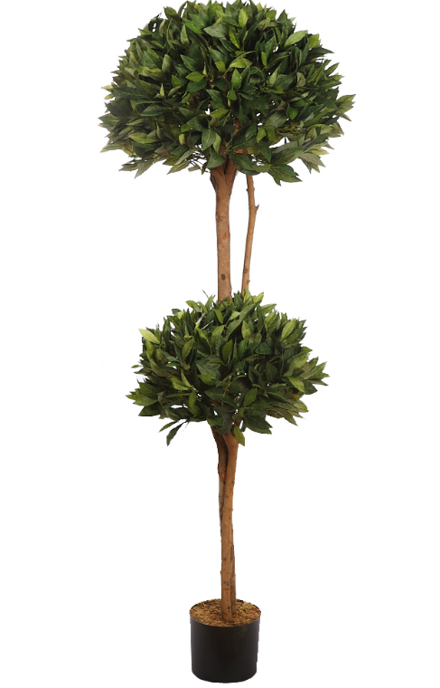 ARBOL DE LAUREL ARTIFICIAL DOBLE BOLA ALT 160CM