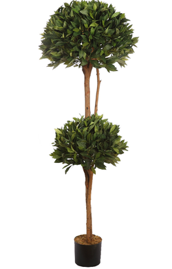 ARBOL DE LAUREL ARTIFICIAL DOBLE BOLA ALT 160CM