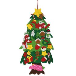 Arbol Mural De Navidad Con Velcro 112Cm