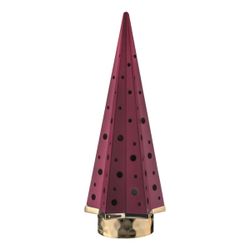 Árbol Navidad latón 18cm NT141/1RS Rojo Luz Led