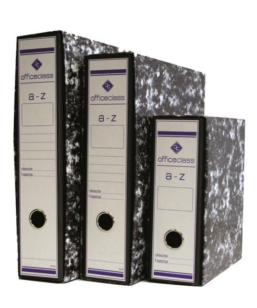 Archivador A-Z Ancor jaspeado negro