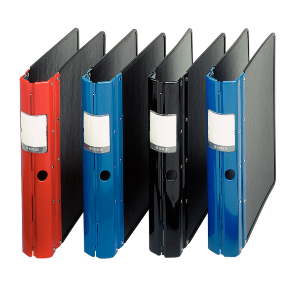 Archivador Agrippa. DIN A4. 50 mm. Lomo metálico. Tapa cartón rígido. 4 anillas negro