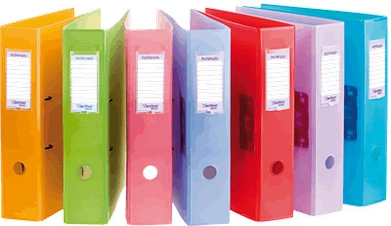 Archivador archirrado de plástico translúcido